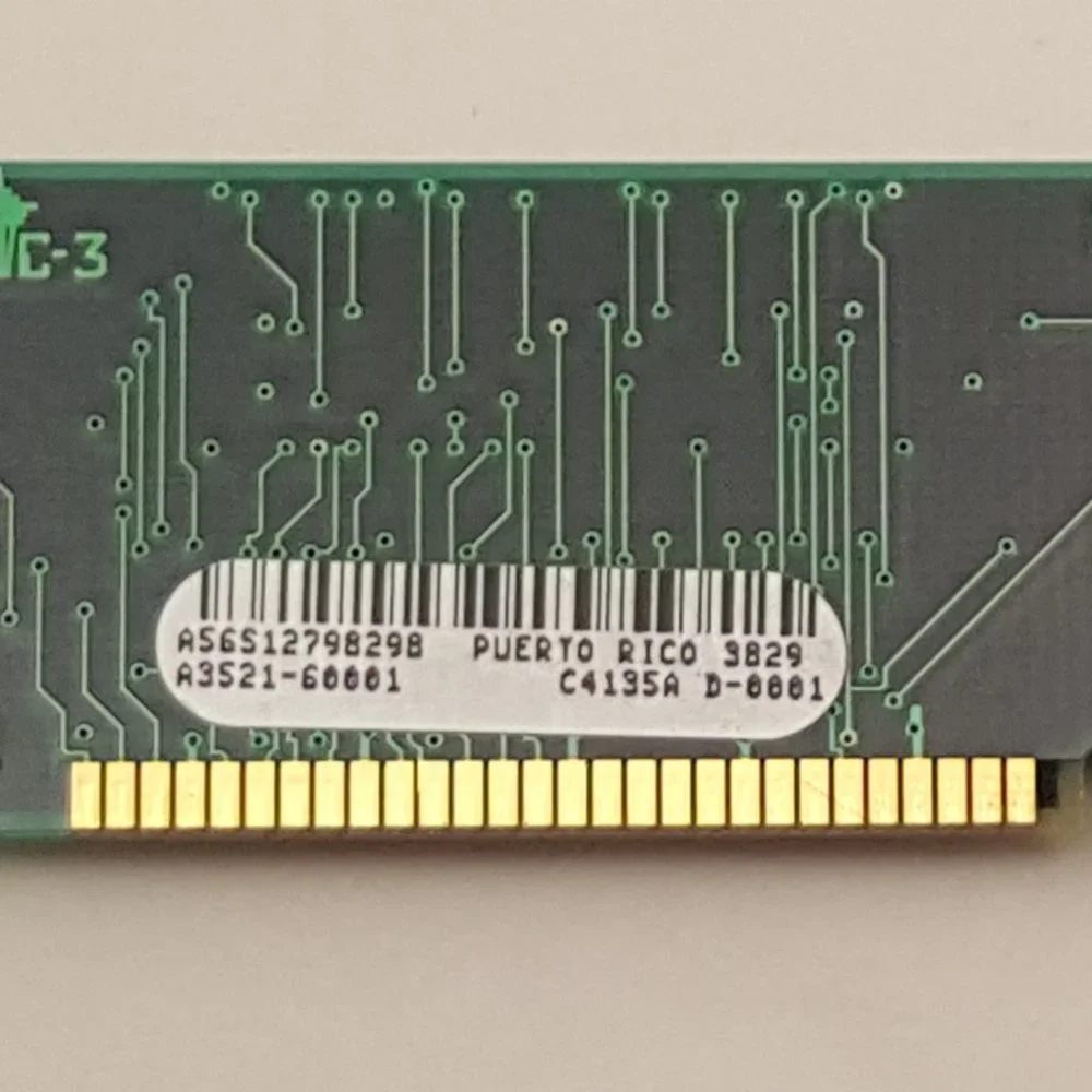 HP C4135AX 4MB 100-pin EDO DRAM DIMM from HP LJ 4000 | A3521-60001 | USED